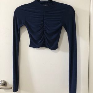 Cropped ruche PLT top